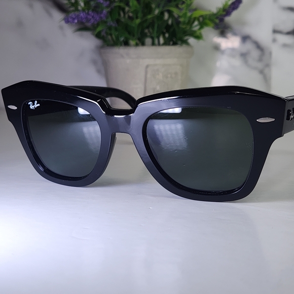 Ray-Ban Sunglasses State Street RB2186 black  49>20 - Picture 6 of 11